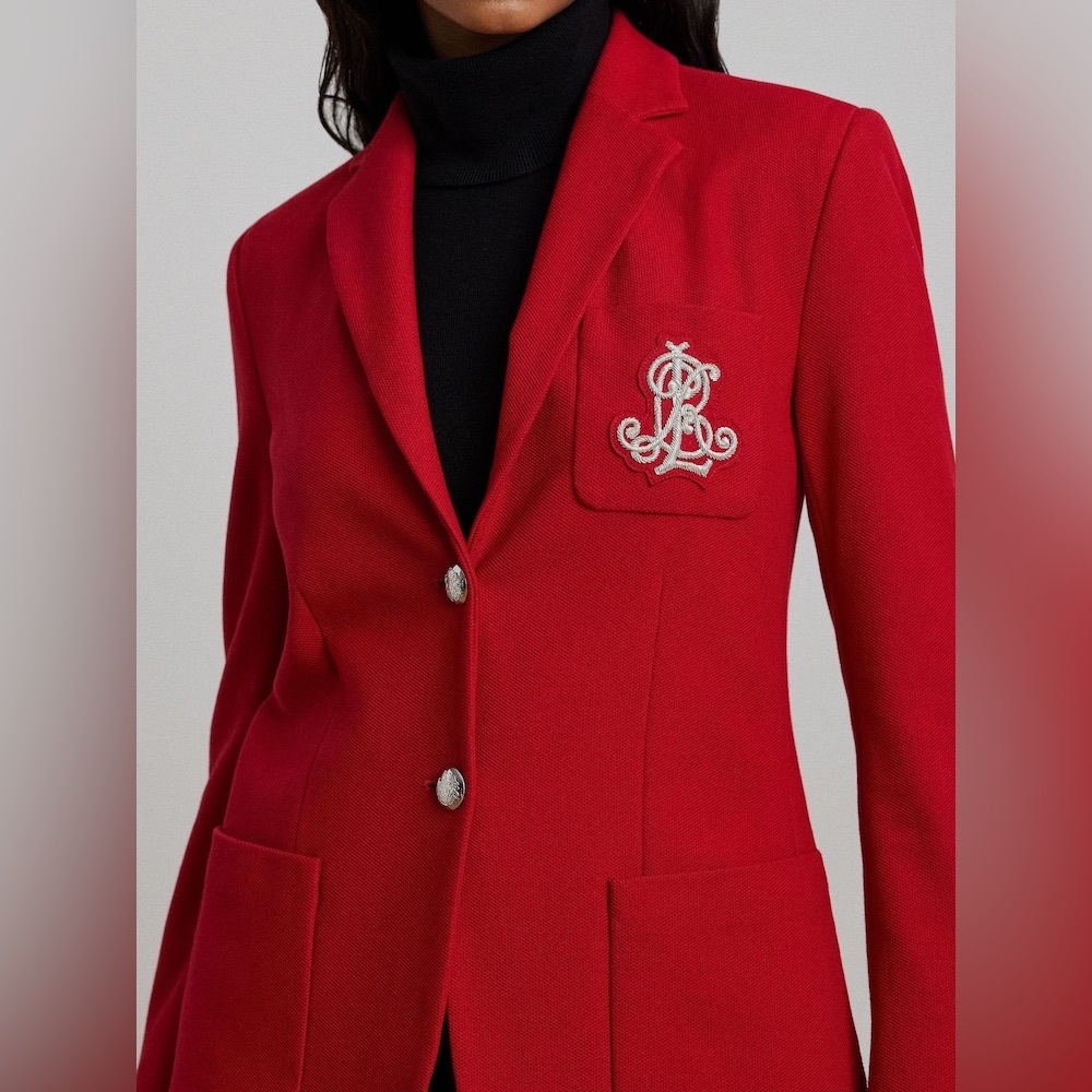 Lauren Ralph Lauren Anfisa Crest Logo Blazer Jacket - Picture 4 of 10